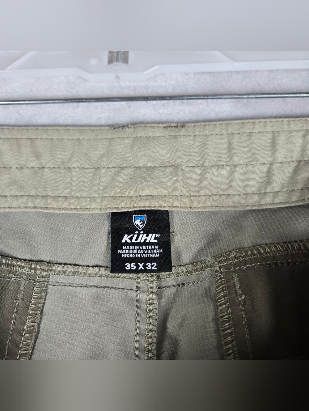 Kuhl Silencr Pants Mens 35x32 Khaki Ripstop Outdoors Stretch SKU 5166 Read Des! - Picture 7 of 13
